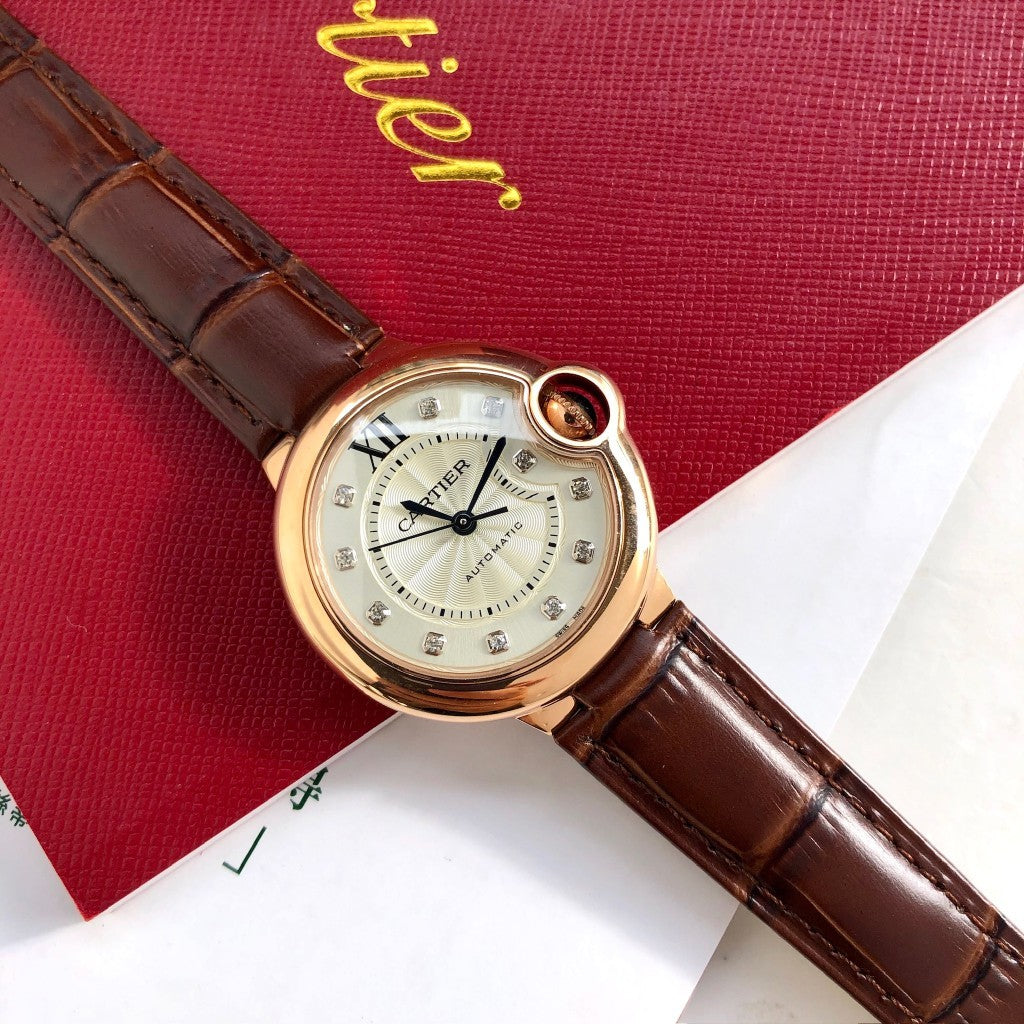 Premium Stainless Steel Mechanical Watch 10 Style Options Crystal Marker Design Elegant Luxury Look