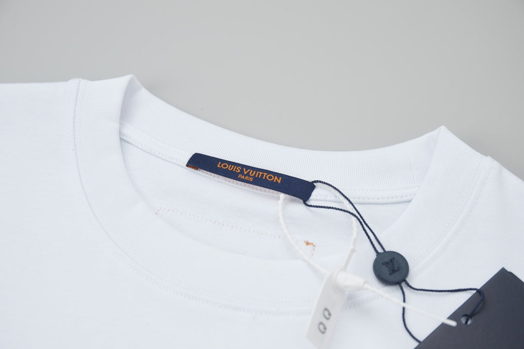 T-Shirt mit einfachem Buchstaben-Print