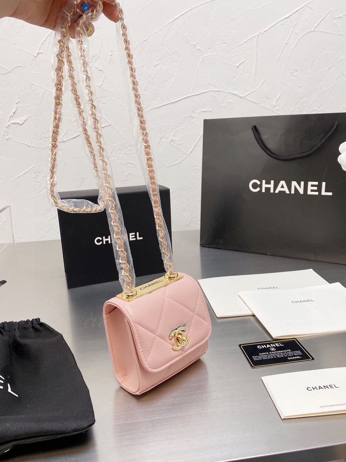 Mini-Box-Ketten-Tasche