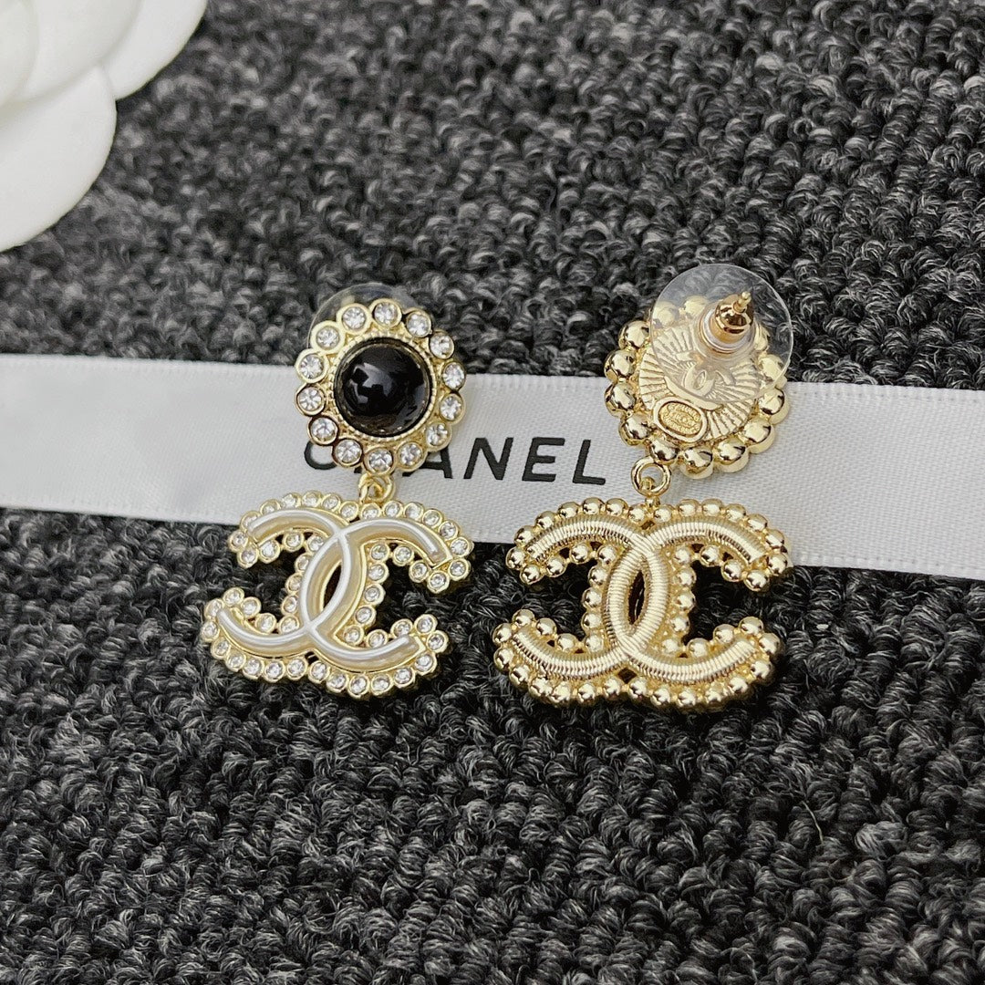 Blumen-Kristall-Diamant-Ohrringe