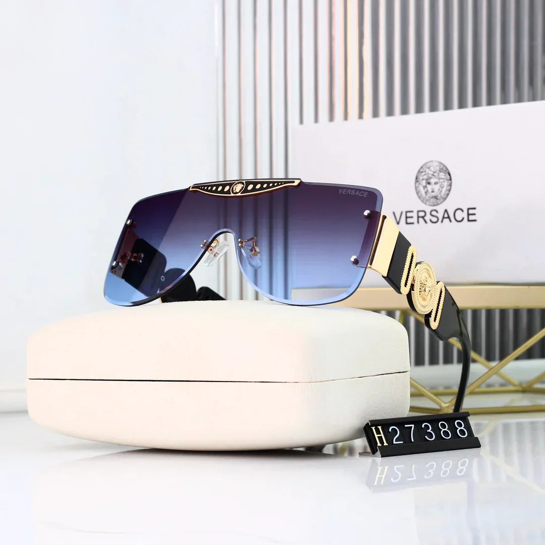 7 Farben beliebte HD-Linsen randlose Design-Sonnenbrille 27388