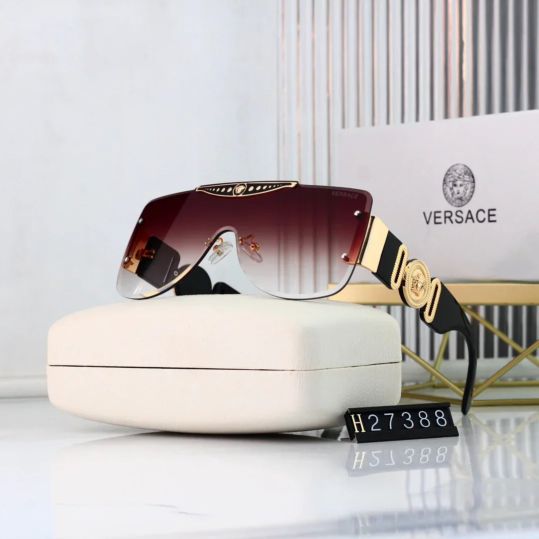 7 Farben beliebte HD-Linsen randlose Design-Sonnenbrille 27388