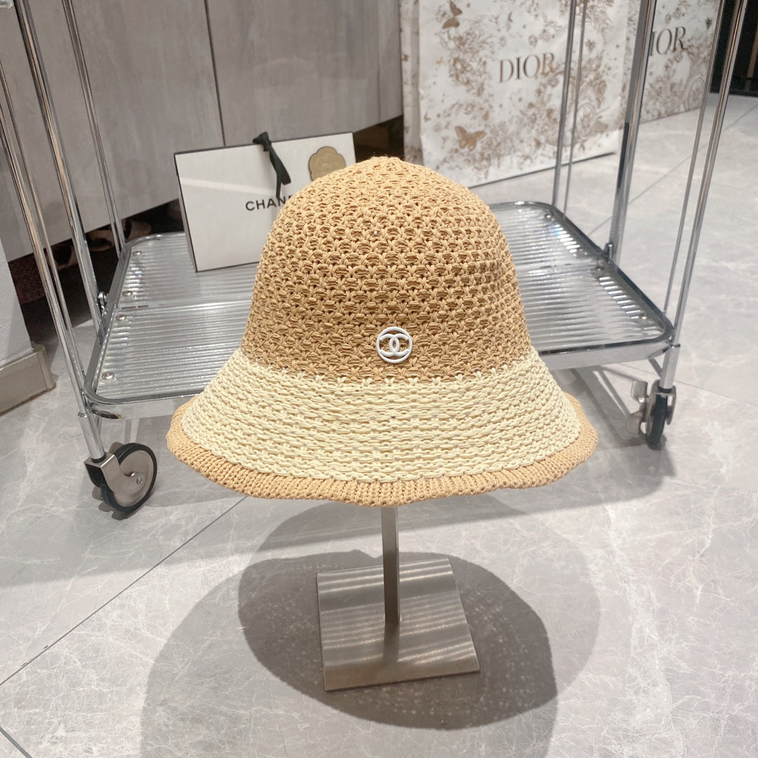 Fashion Straw Bucket Hat