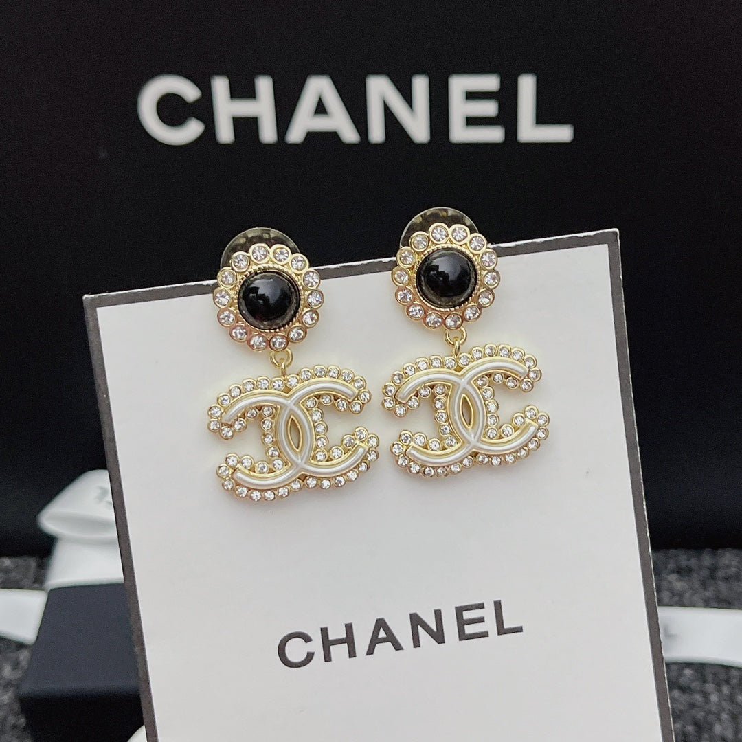 Blumen-Kristall-Diamant-Ohrringe