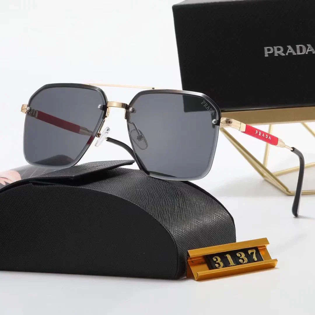 Hot new metal frame square lens sunglasses