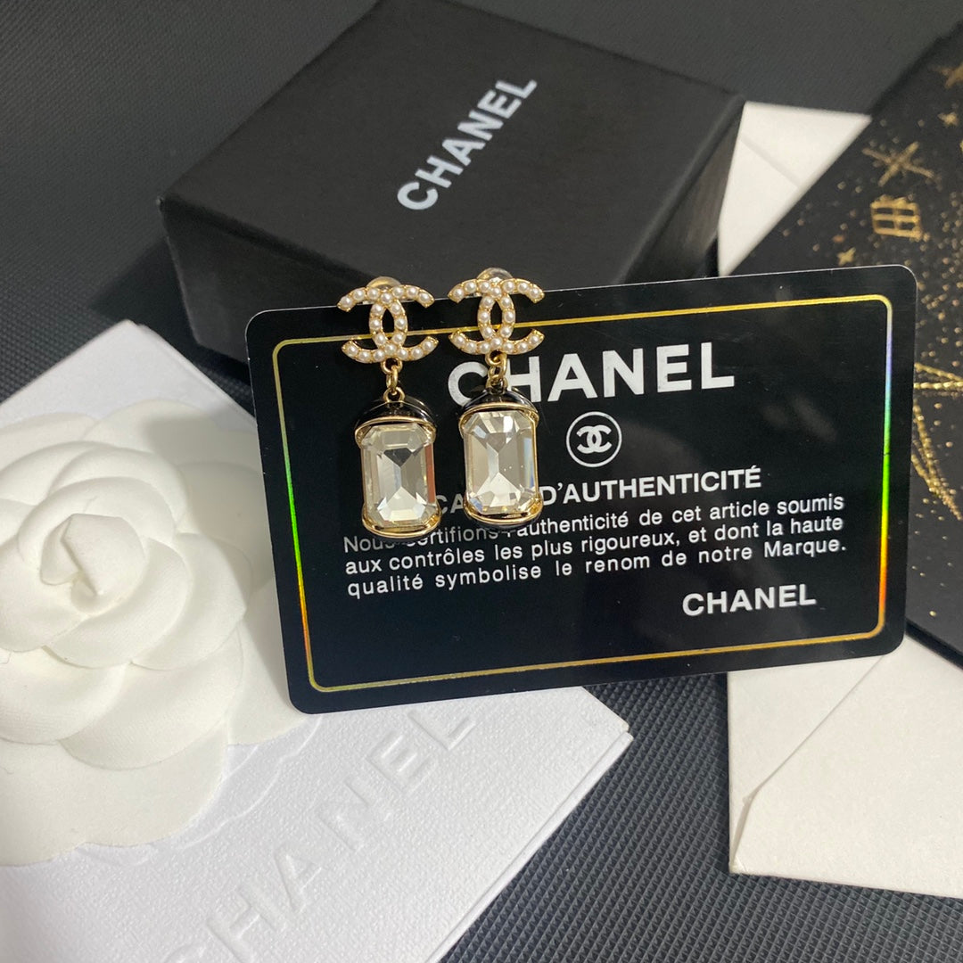 Ohrringe Kristall Vintage