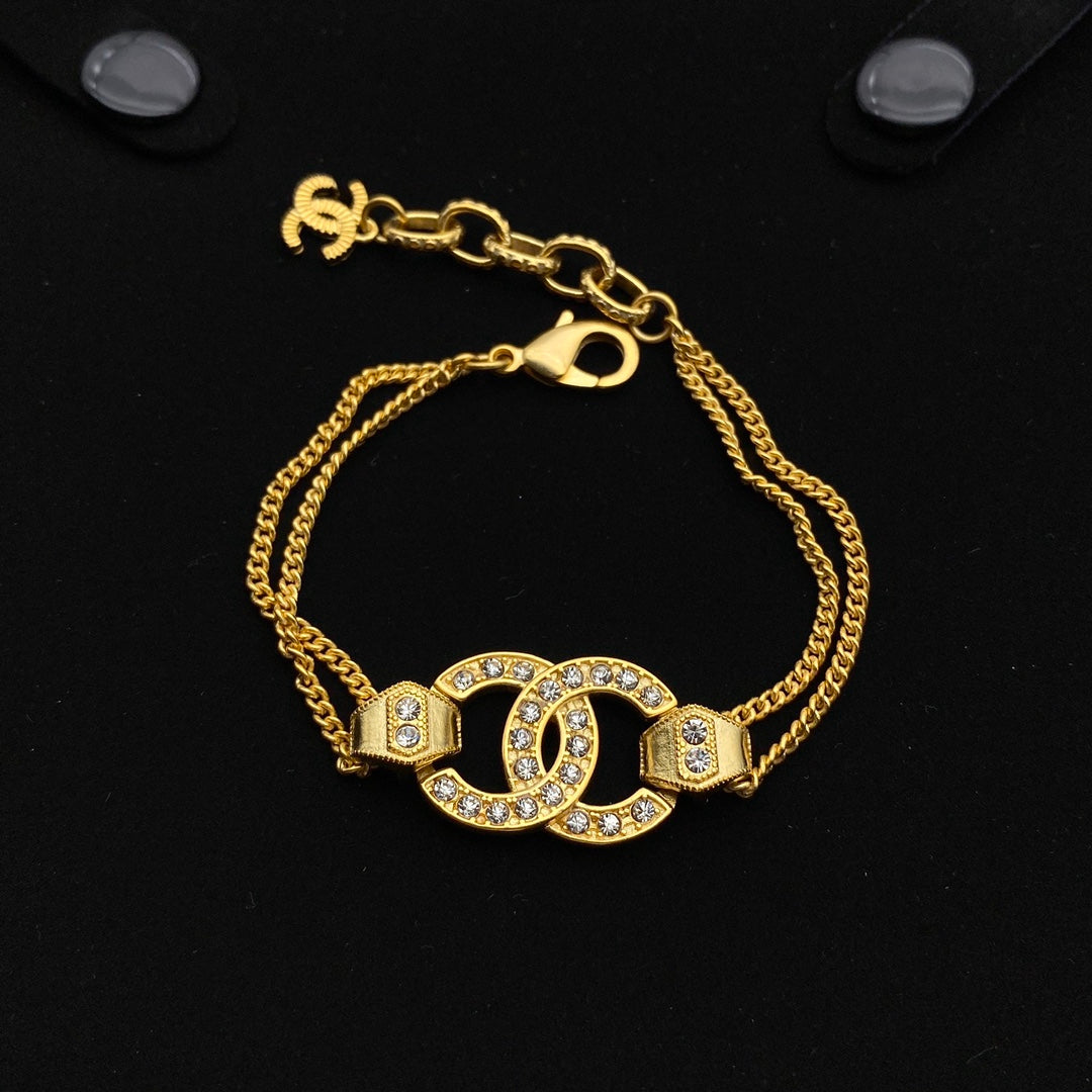 Diamant-Doppelarmband
