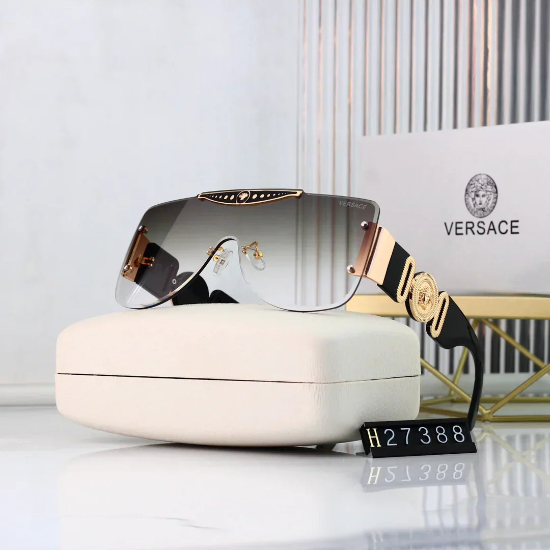 7 Farben beliebte HD-Linsen randlose Design-Sonnenbrille 27388