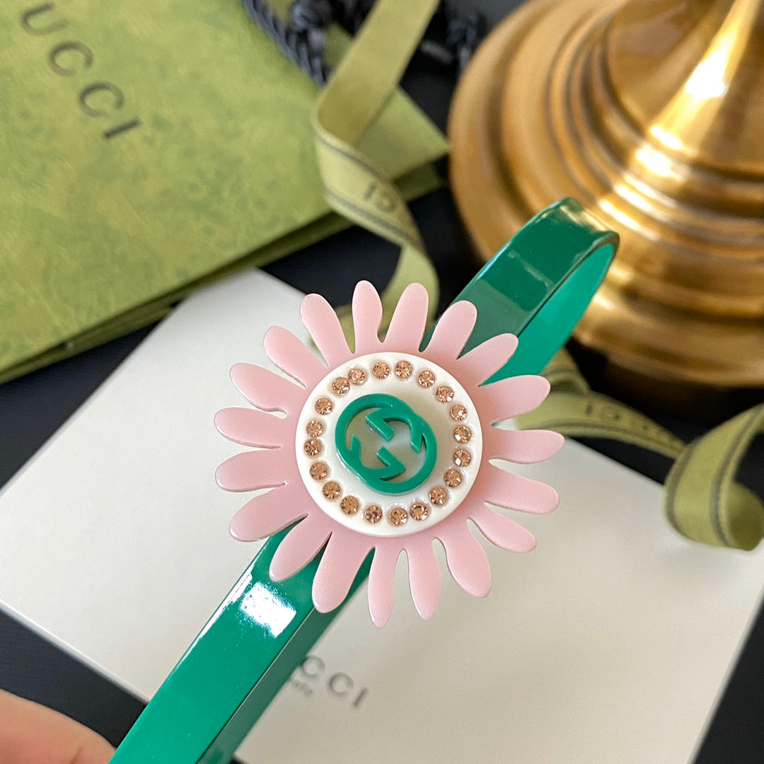 Klassisches Acryl-Sonnenblumen-Stirnband