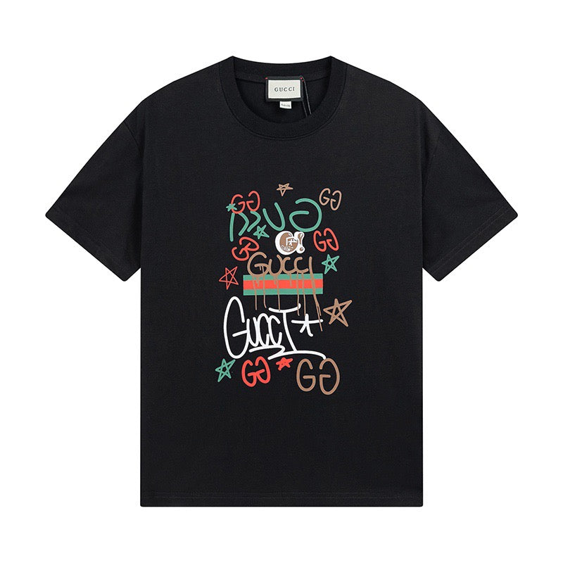 T-Shirt mit Graffiti-Print