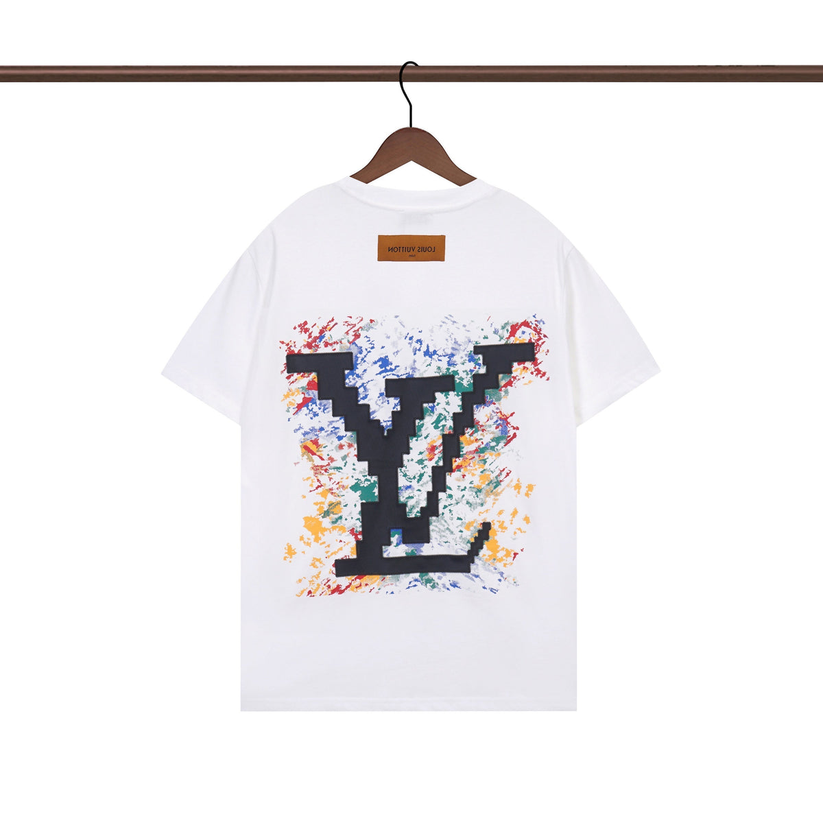 Schlichtes T-Shirt mit Buchstabenaufdruck