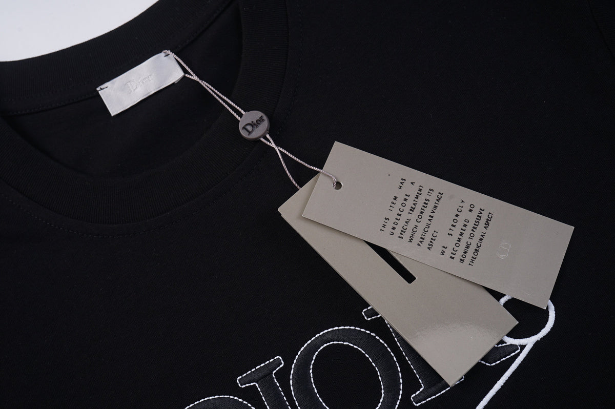 Vintage bedrucktes Baumwoll-T-Shirt