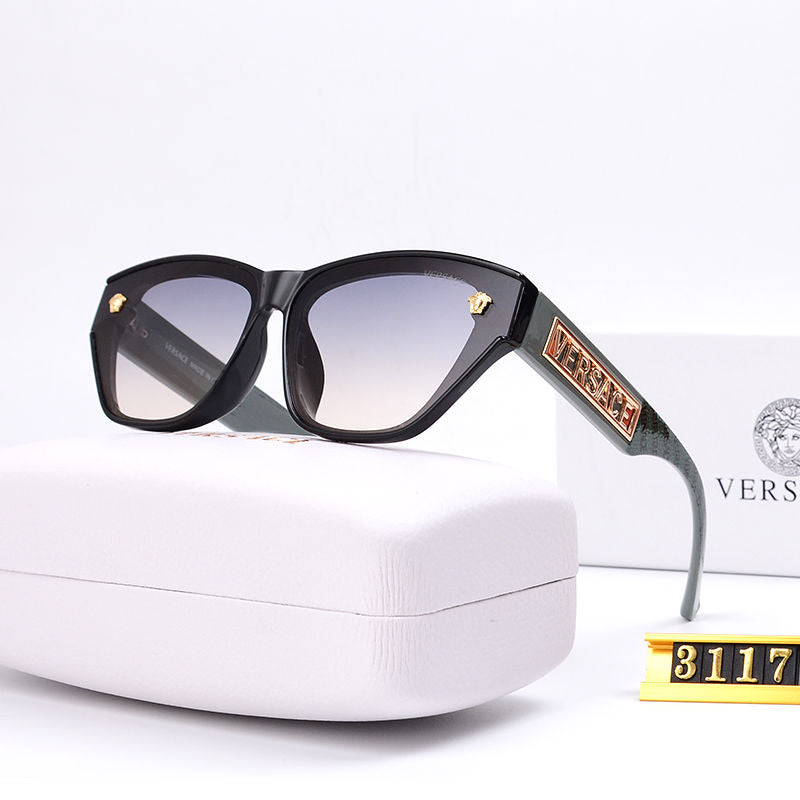 Mode-Brief-Gravur-Rahmen-Outdoor-Sonnenbrille