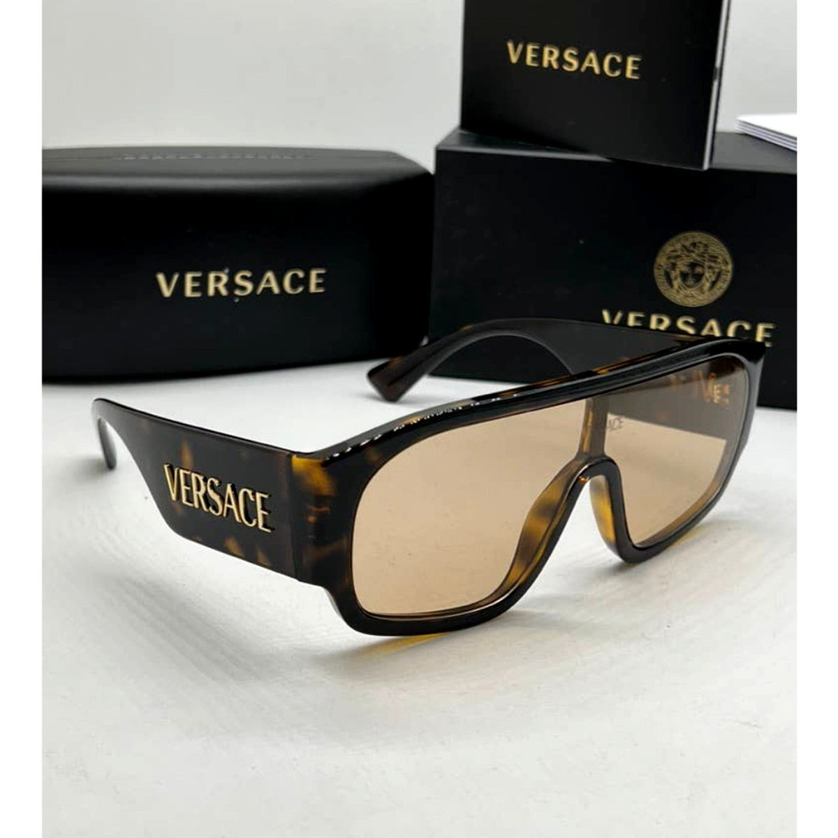 Unisex einteilige große Fassung Fashion Sonnenbrille