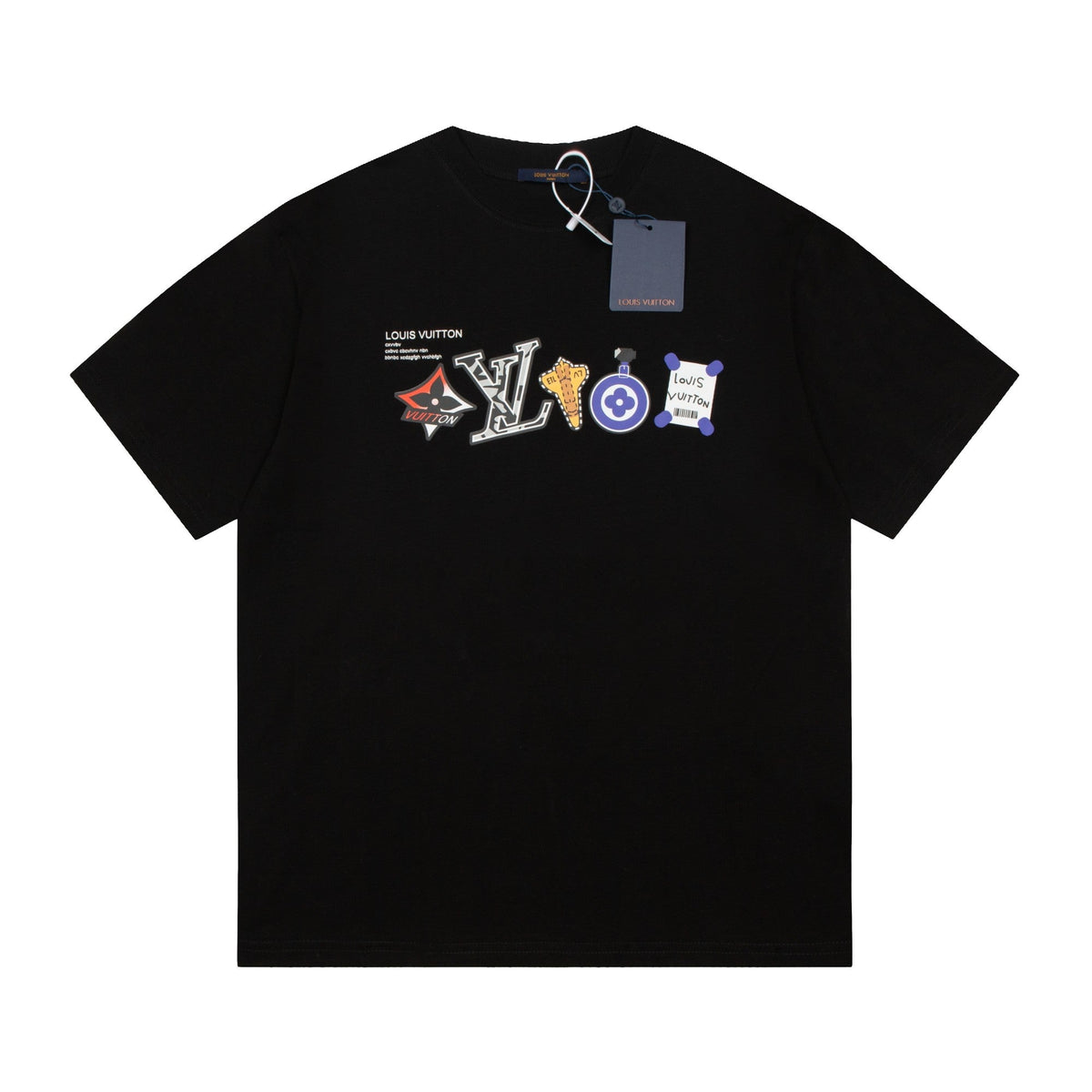 Bedrucktes Baumwoll-T-Shirt mit Cartoon-Motiv