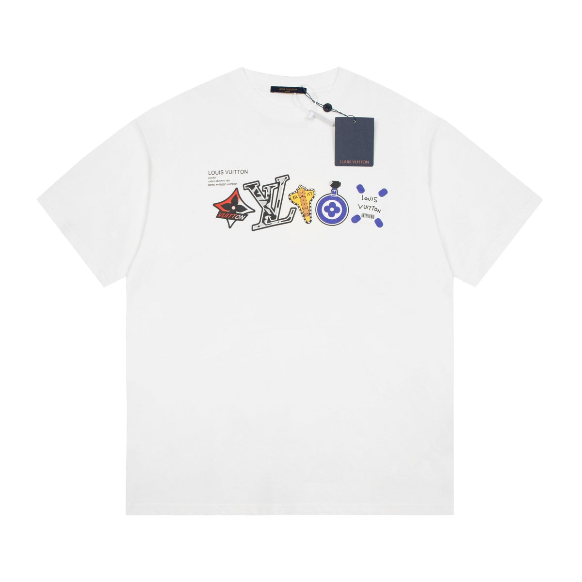 Bedrucktes Baumwoll-T-Shirt mit Cartoon-Motiv
