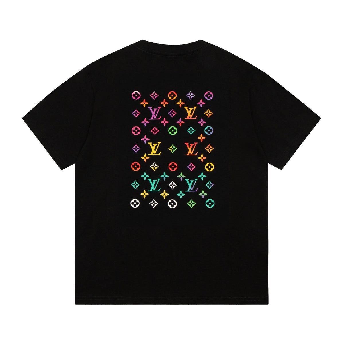 Regenbogen-Print-T-Shirt