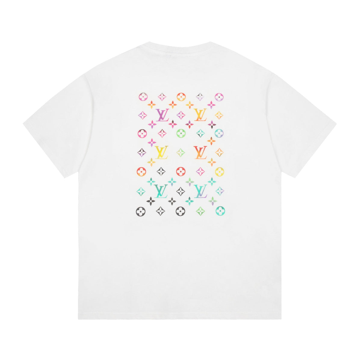 Regenbogen-Print-T-Shirt