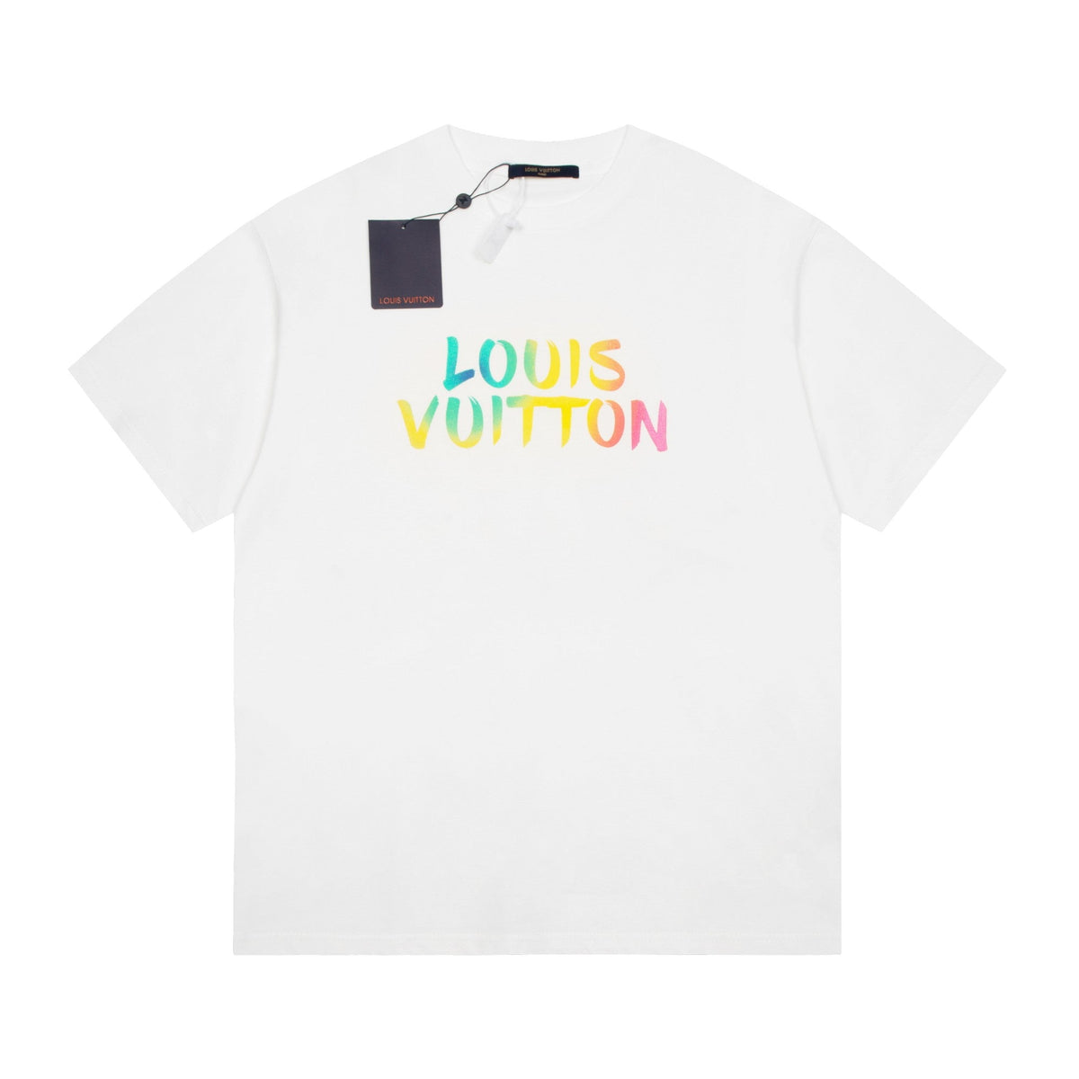 Regenbogen-Print-T-Shirt