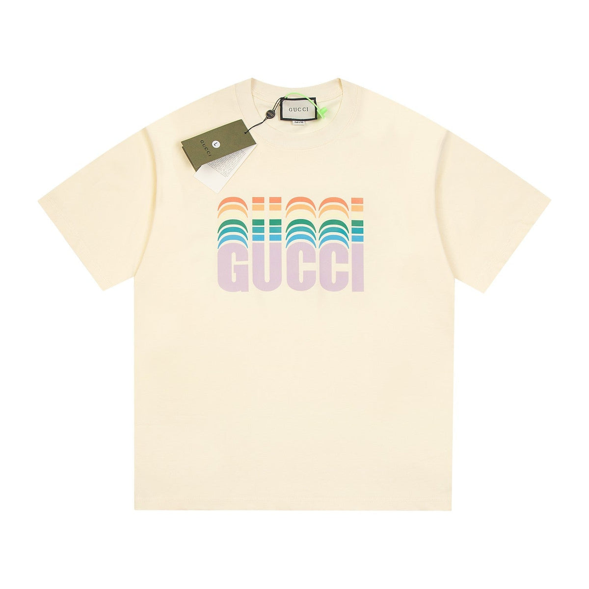 T-Shirt mit Regenbogen-Aufdruck