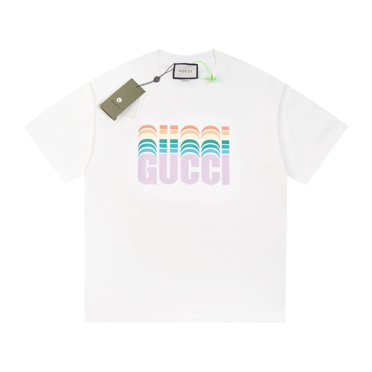 T-Shirt mit Regenbogen-Aufdruck