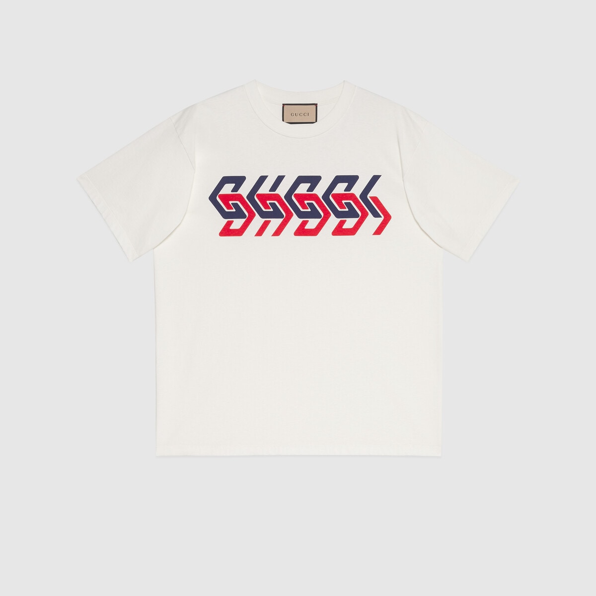 T-Shirt mit Spiegel-Print und kurzen Ärmeln