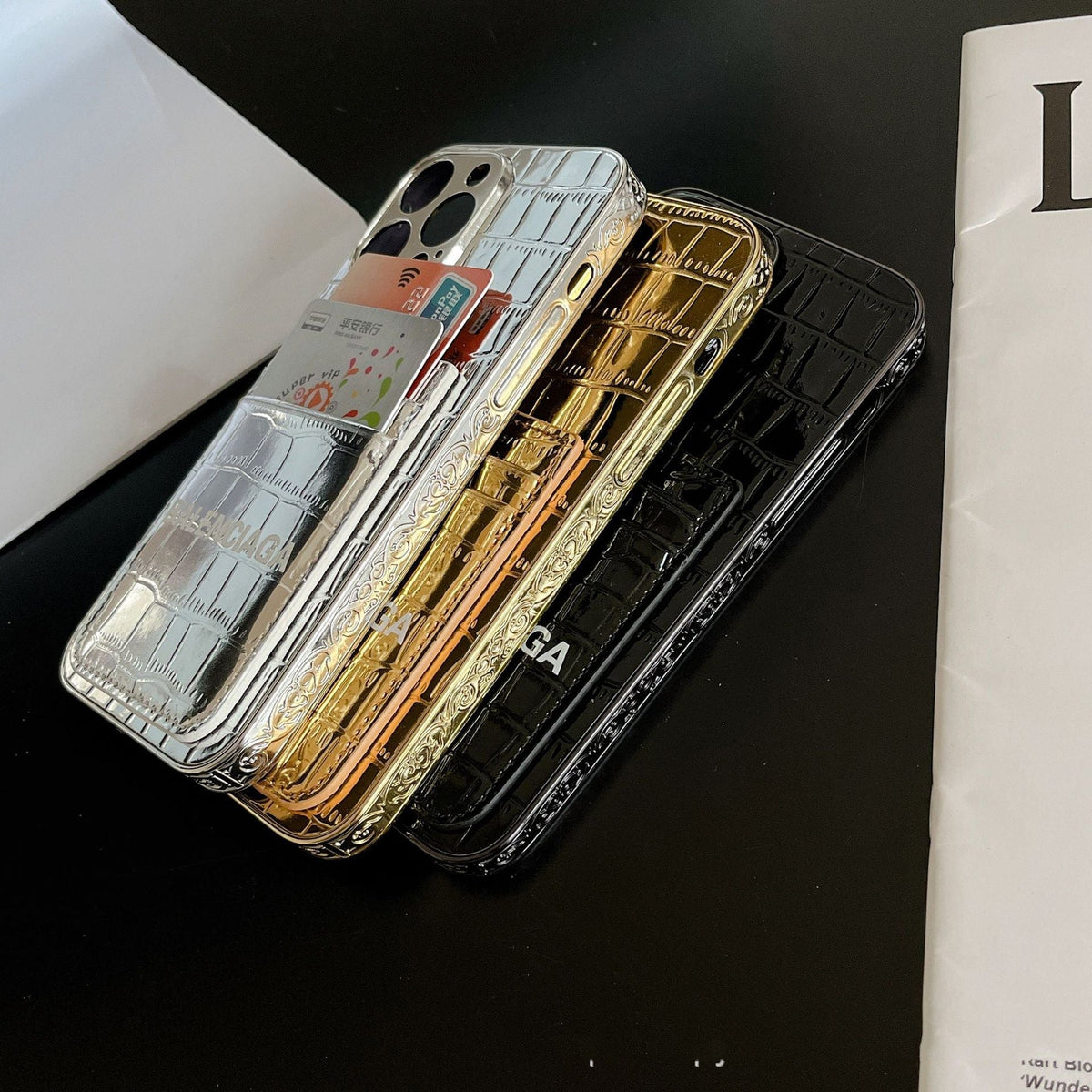Luxuriöses Etui aus Lackleder