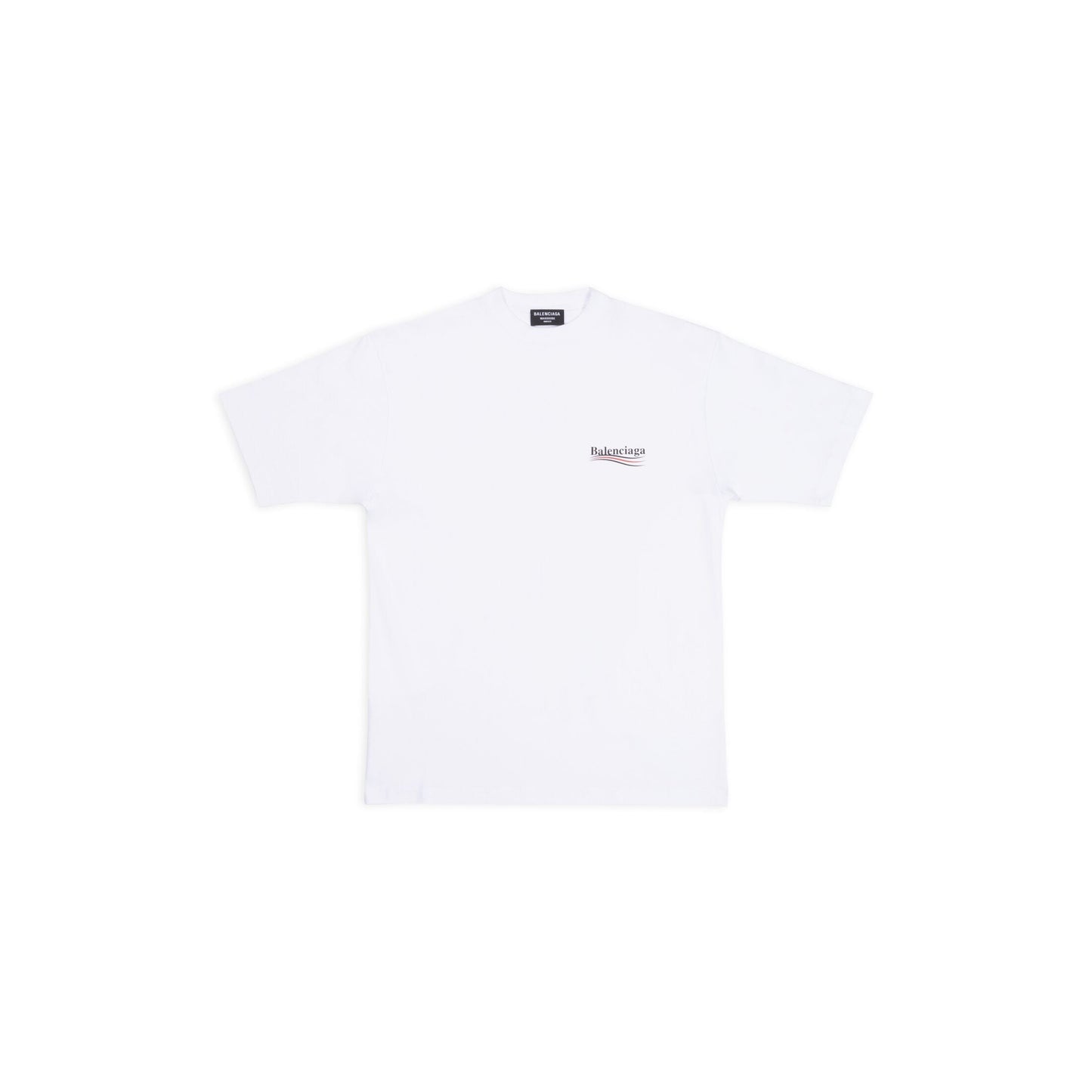 Klassisches Rundhals-Baumwoll-T-Shirt mit Print