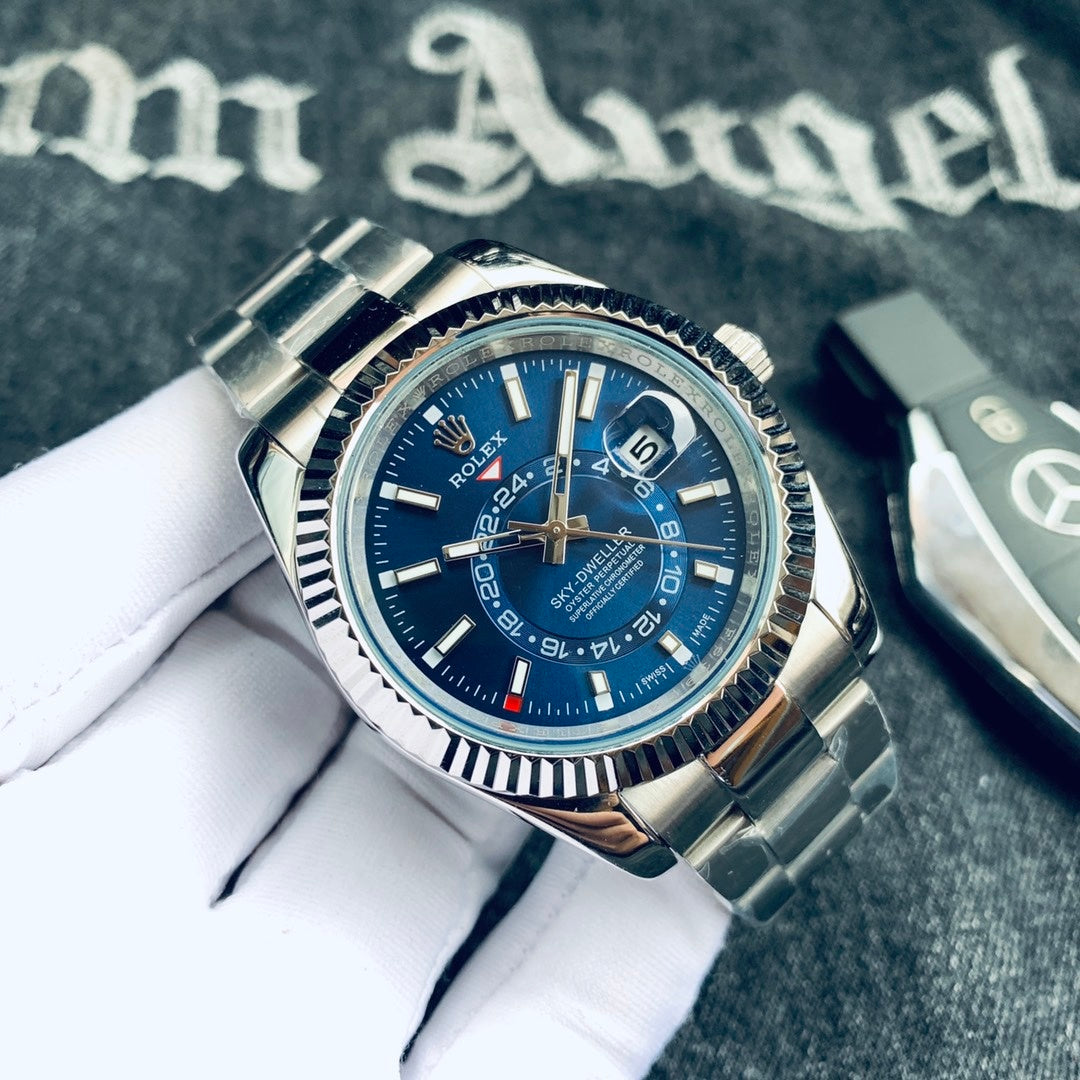 Premium Stainless Steel Mechanical Watch 9 Color Options Classic Luxury Style