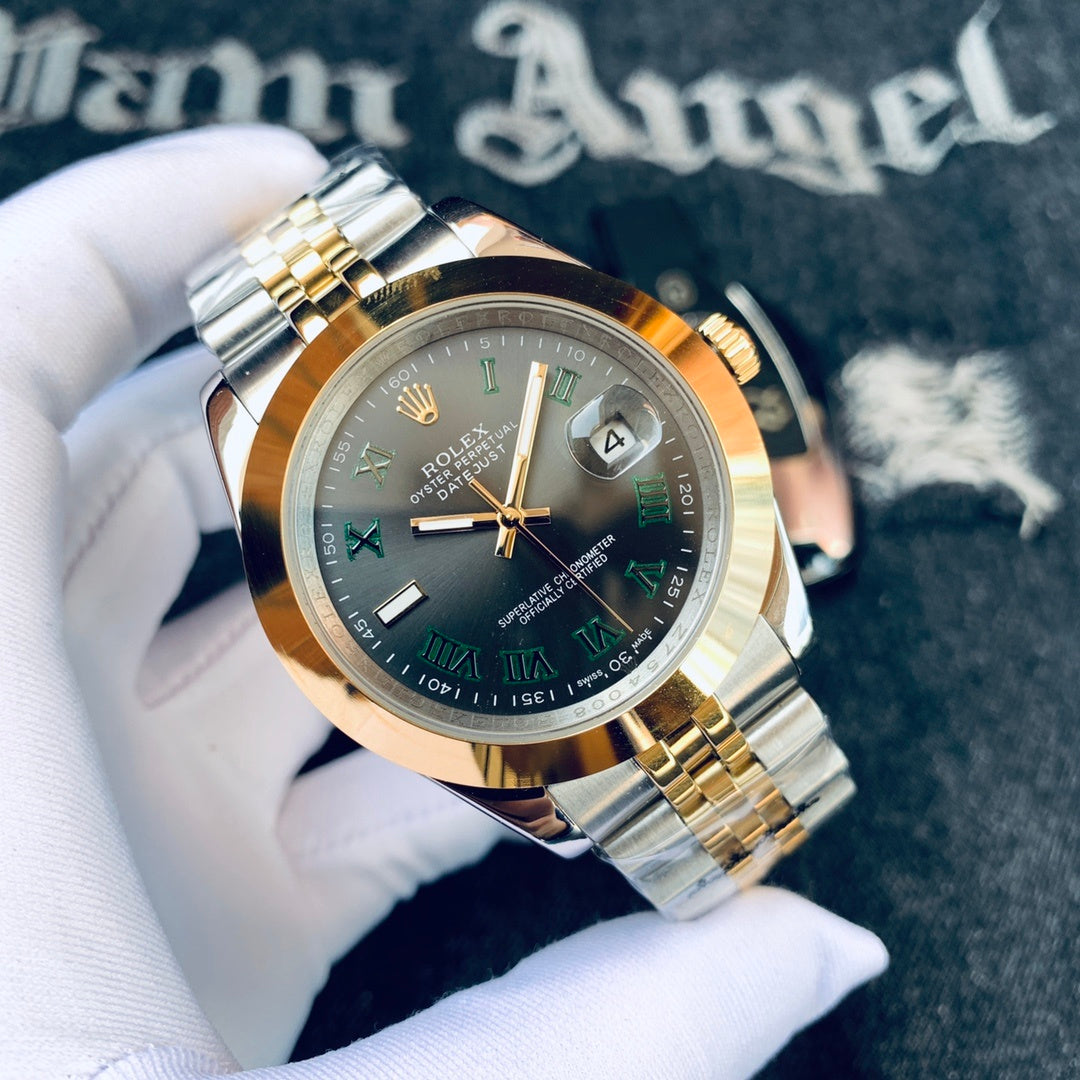 Premium Stainless Steel Mechanical Watch 7 Color Options Classic Luxury Style