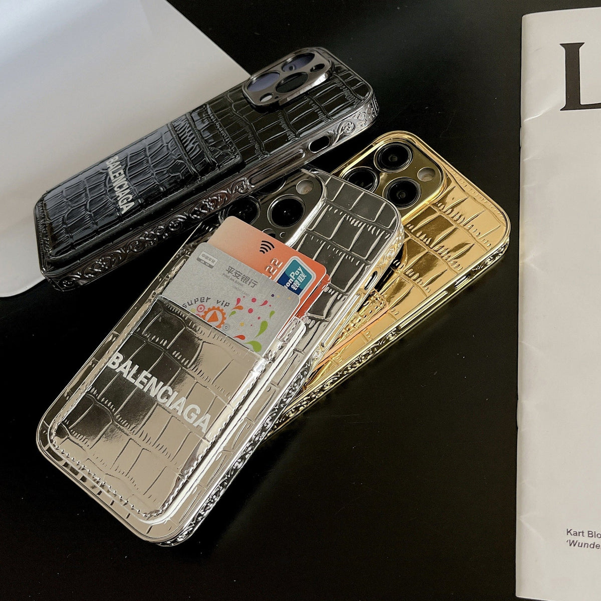 Luxuriöses Etui aus Lackleder