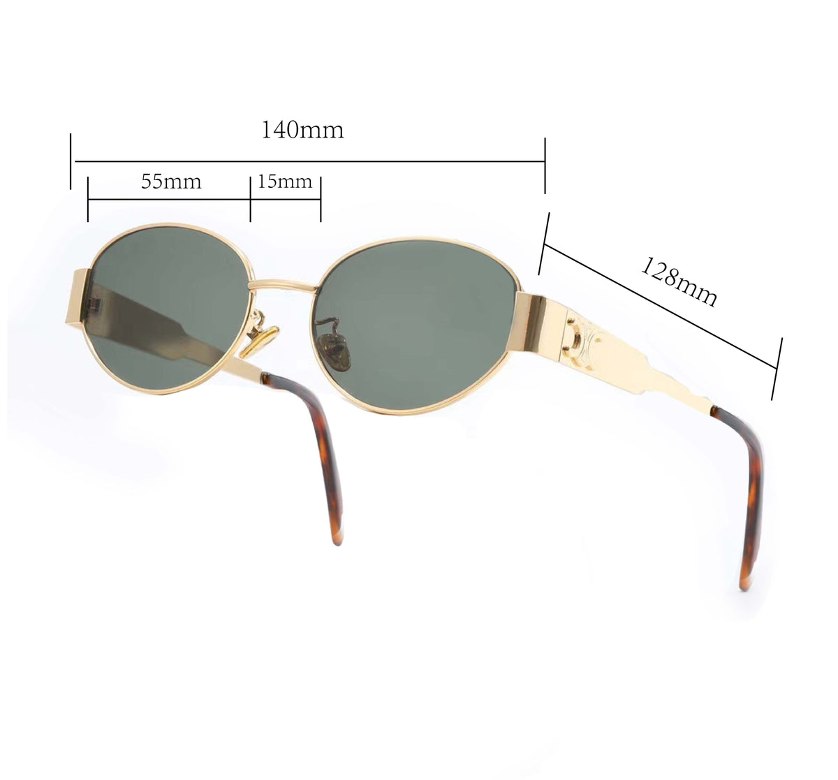 Neue Retro-Metallsonnenbrille