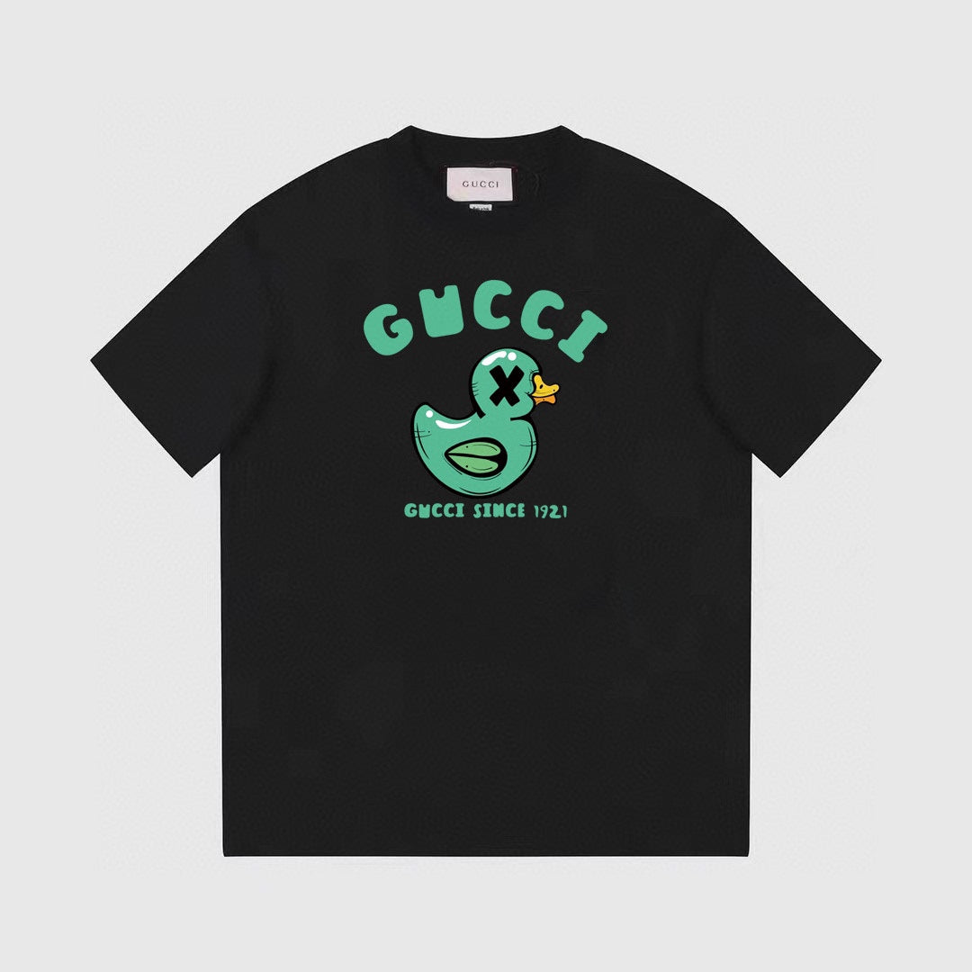 Grünes Enten-T-Shirt mit Aufdruck