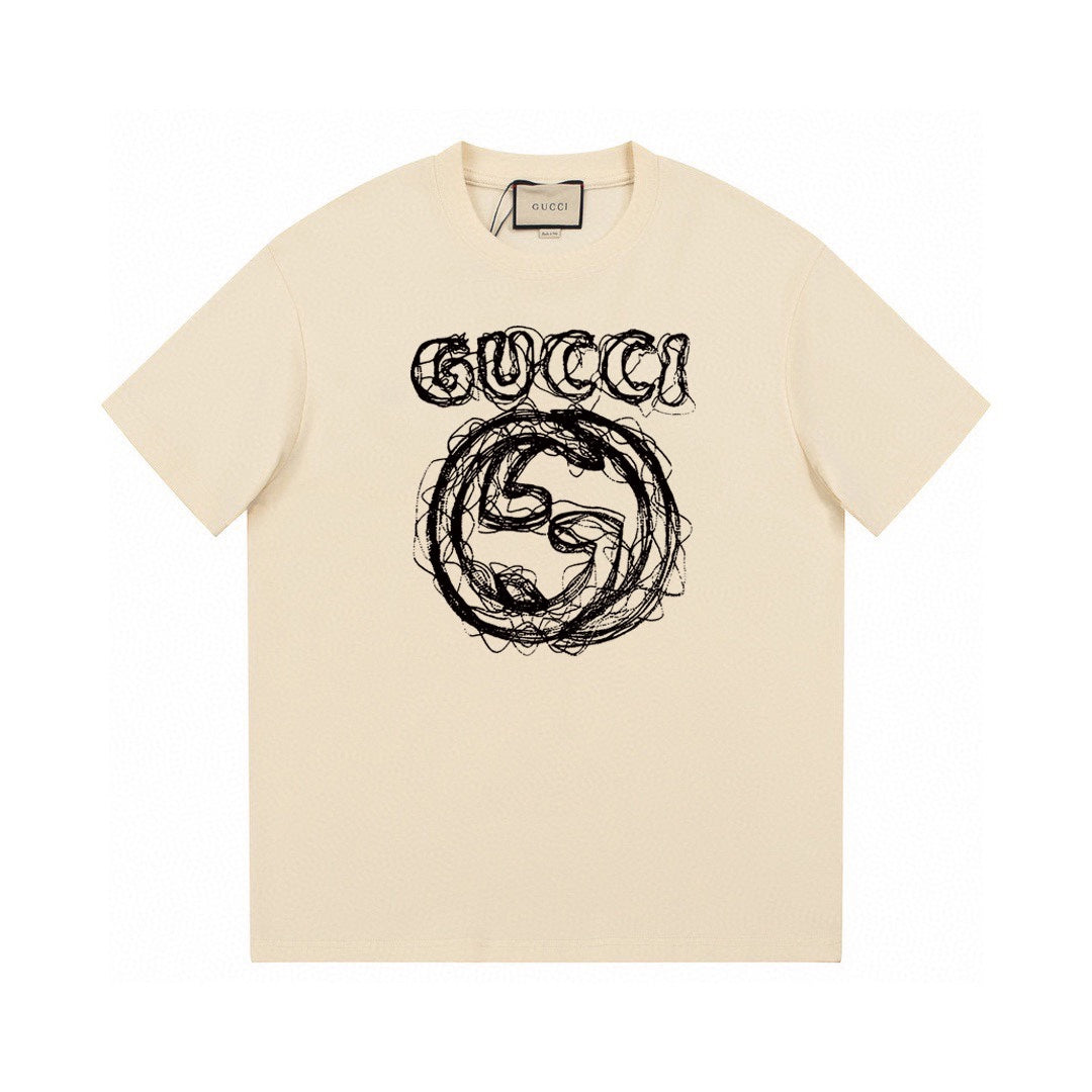 T-Shirt mit Sketch-Logo-Print