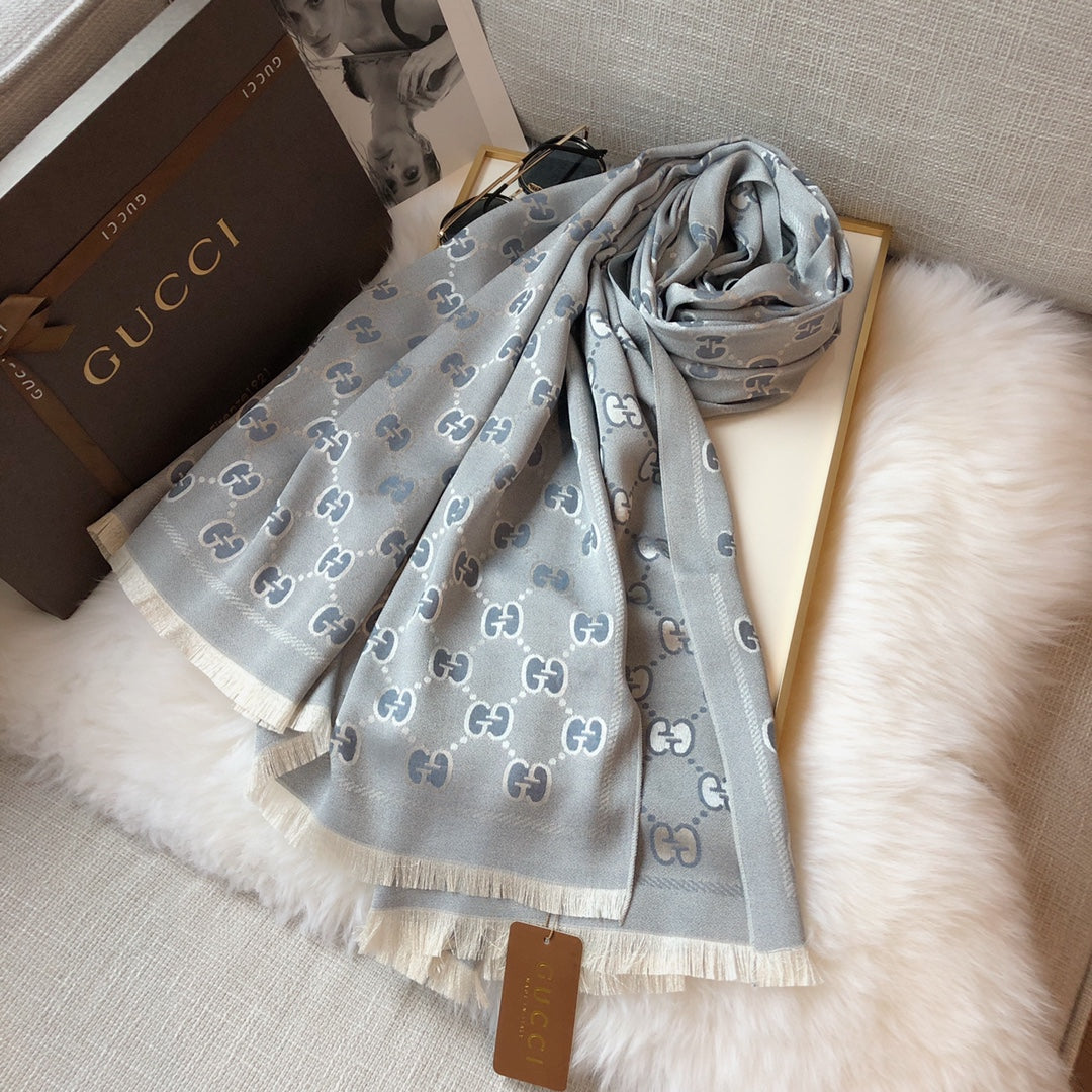 Schal aus Premium Tencel-Baumwoll-Jacquard