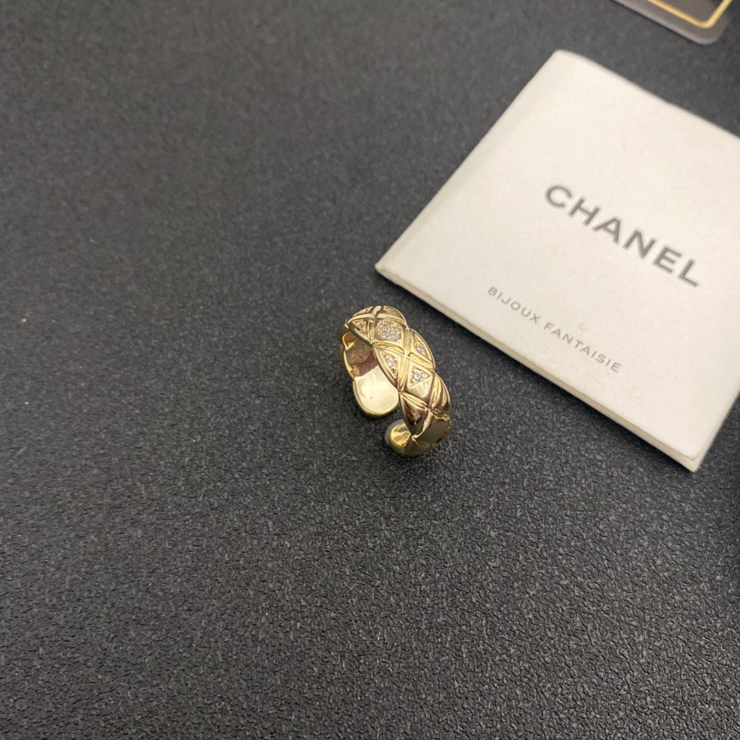 Rhombus Diamant Offener Ring