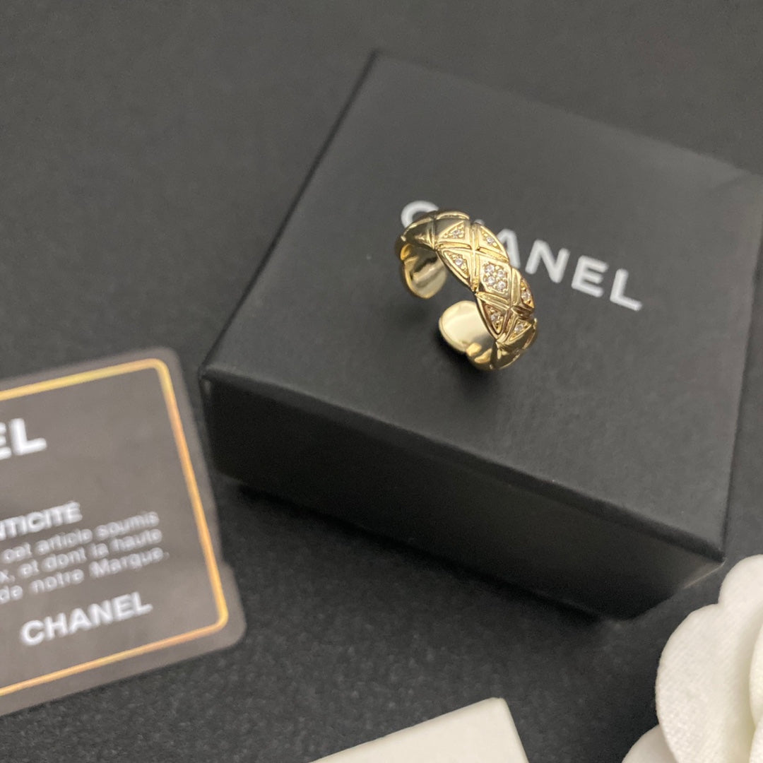 Rhombus Diamant Offener Ring