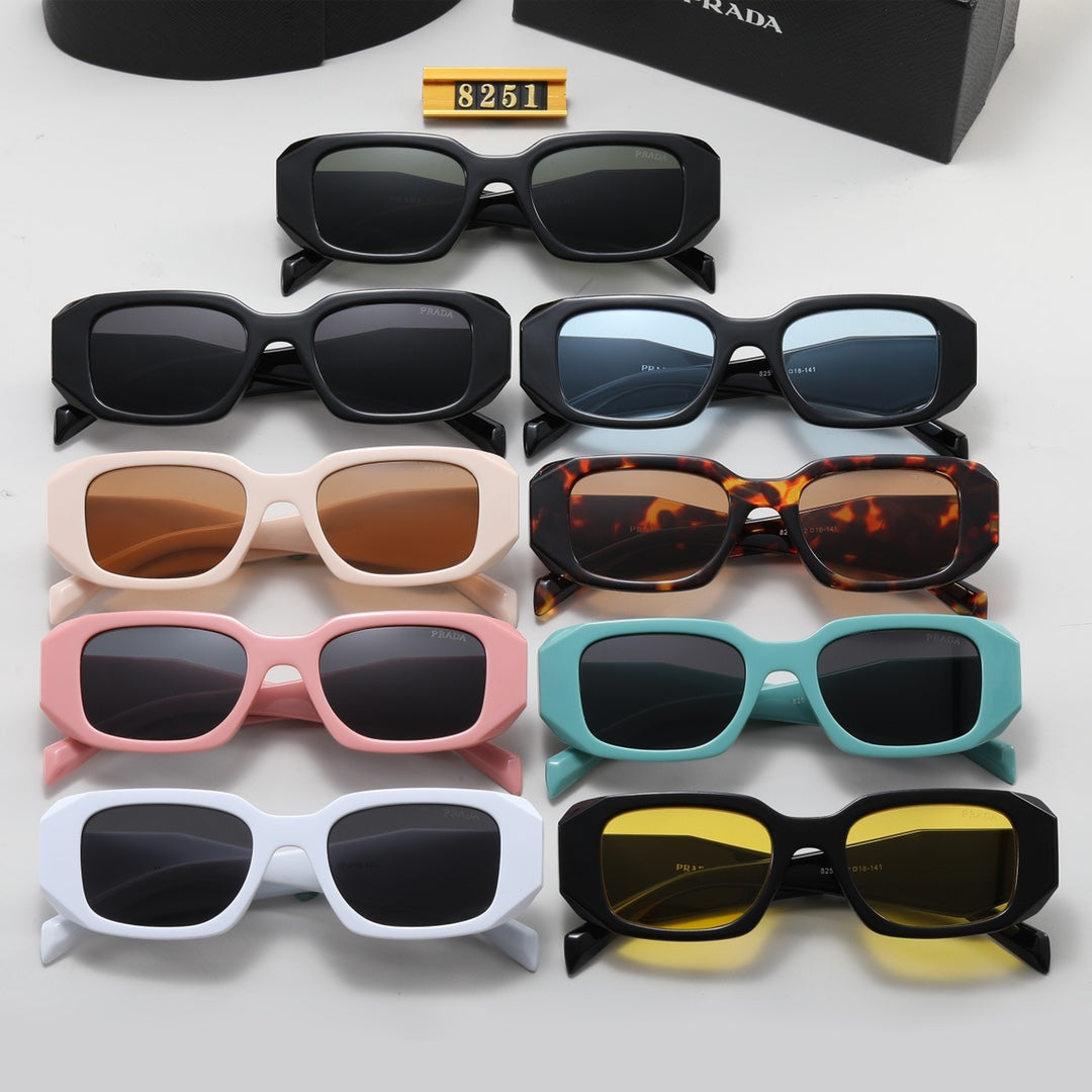 Polygonale Retro Unisex Sonnenbrille