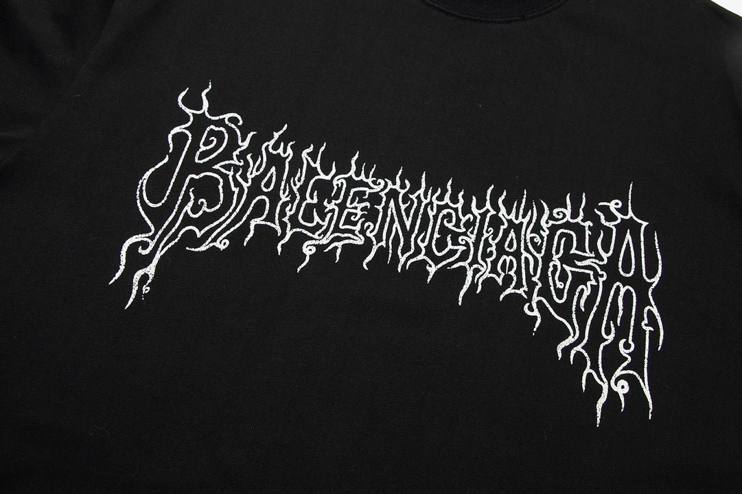 Darkwave T-Shirt Oversized in Gelb/Rot (Sommer bevorzugt)