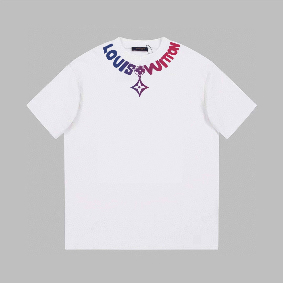 T-Shirt mit Logo-Print am Ausschnitt