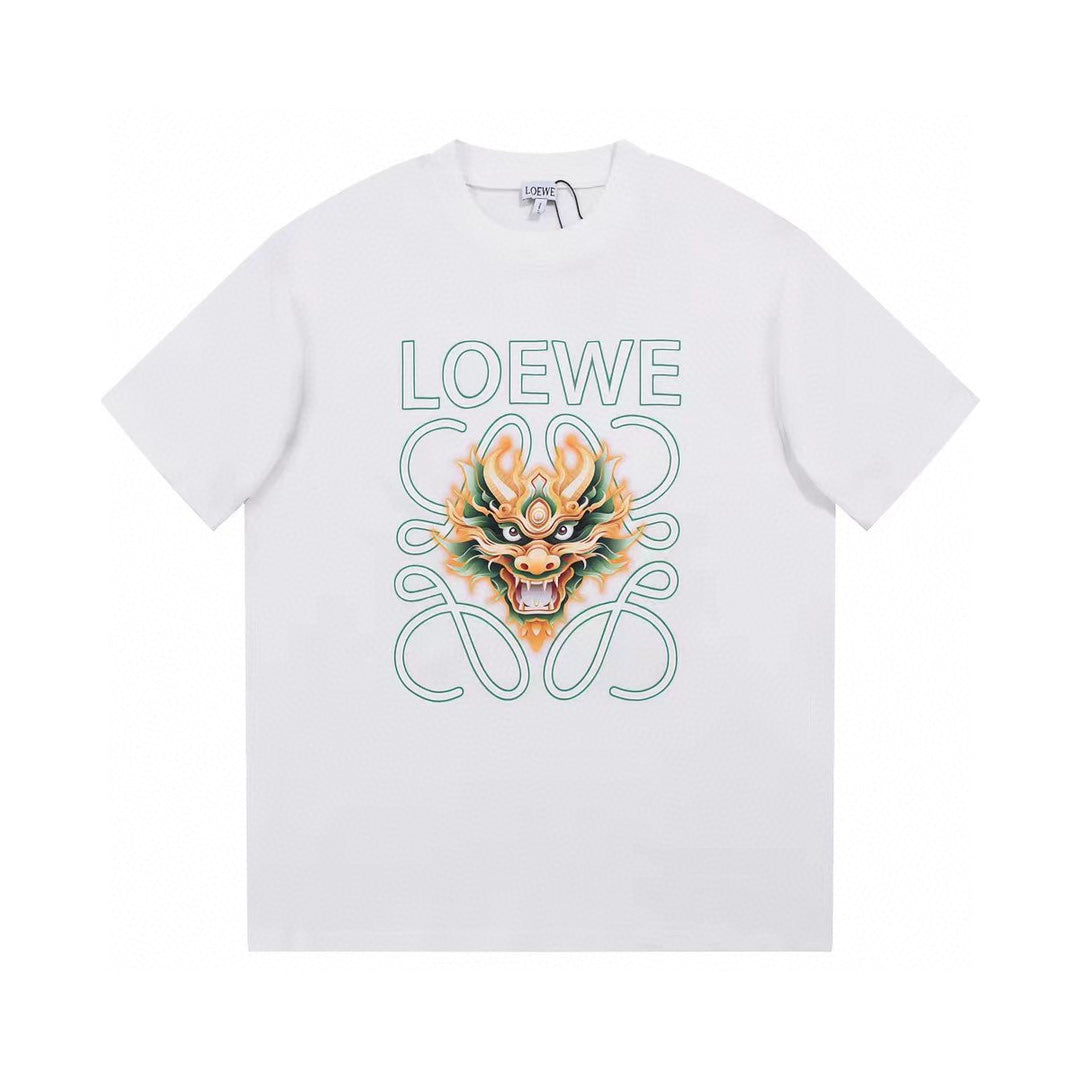 T-Shirt mit Drachenkopf-Print