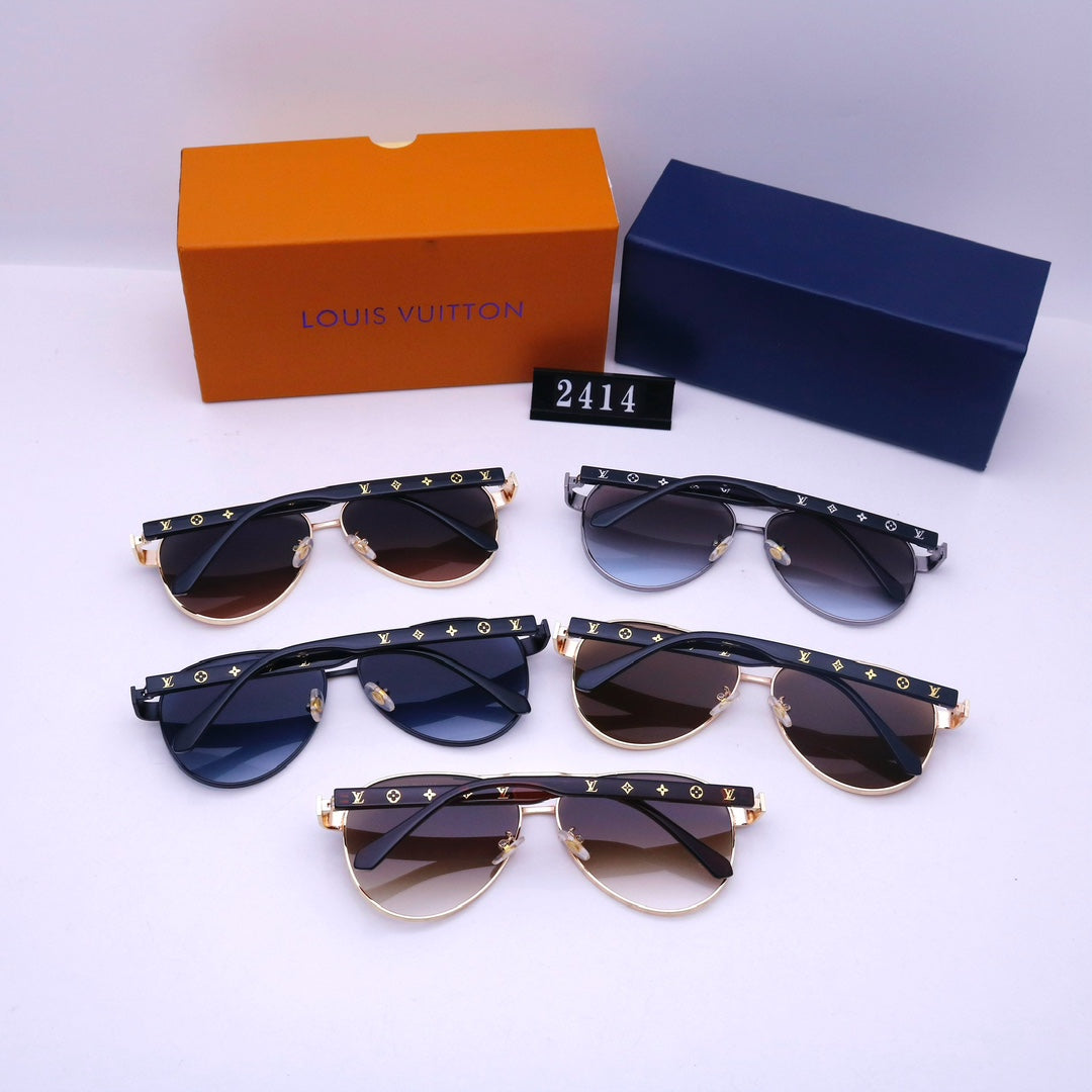 Sonnenbrille mit Doppelsteg und geprägtem Rahmen