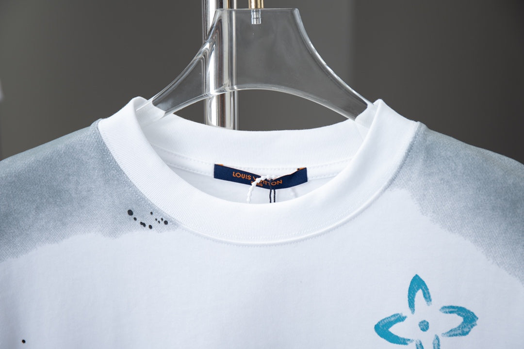 T-Shirt mit Farbverlaufsmuster