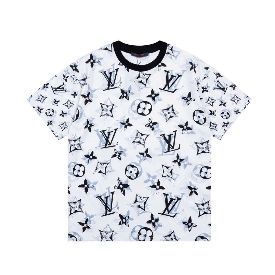 T-Shirt mit Farbverlauf-Graffiti-Print