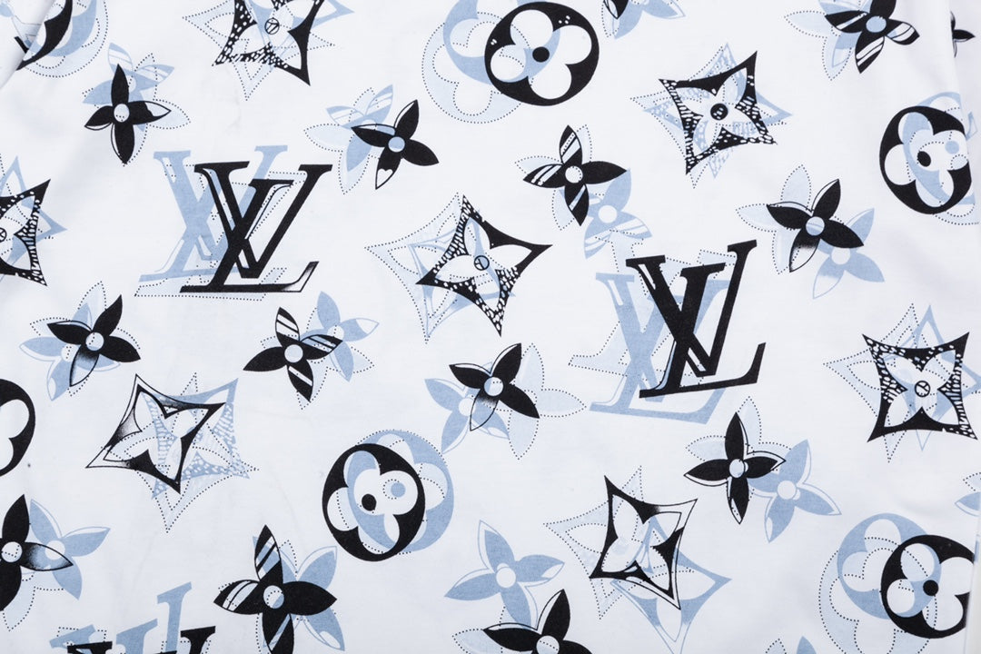 T-Shirt mit Farbverlauf-Graffiti-Print