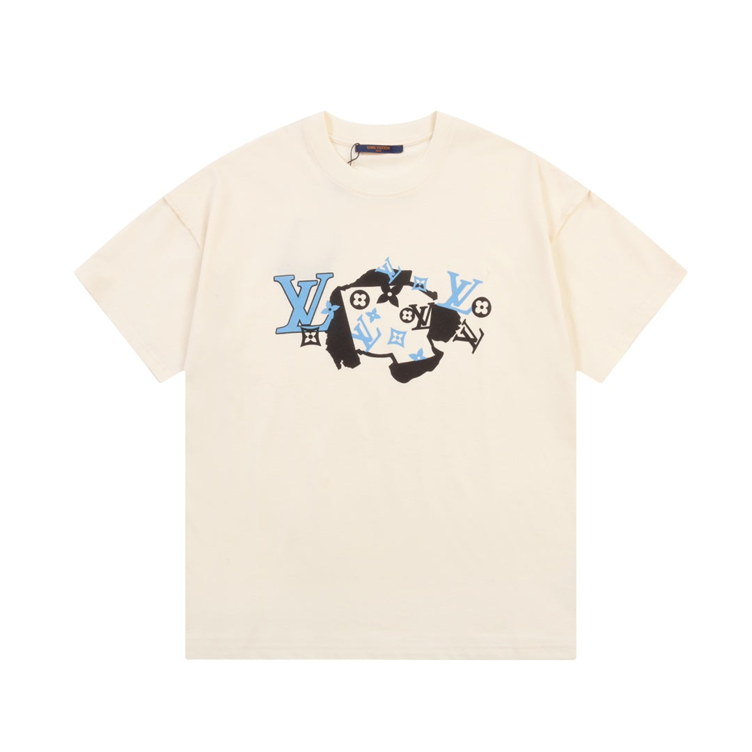 T-Shirt mit unregelmäßigem Muster