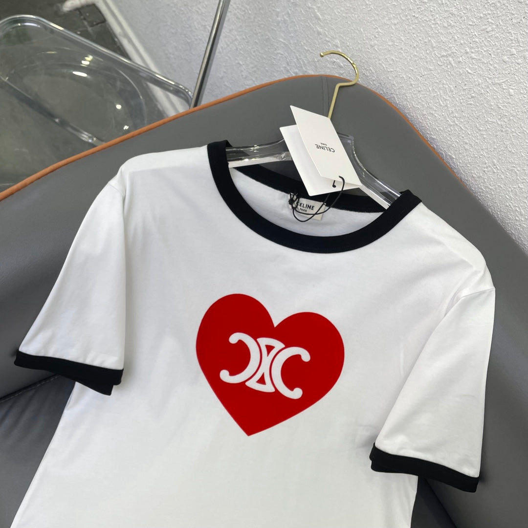 Triomphe Herz Baumwoll-T-Shirt
