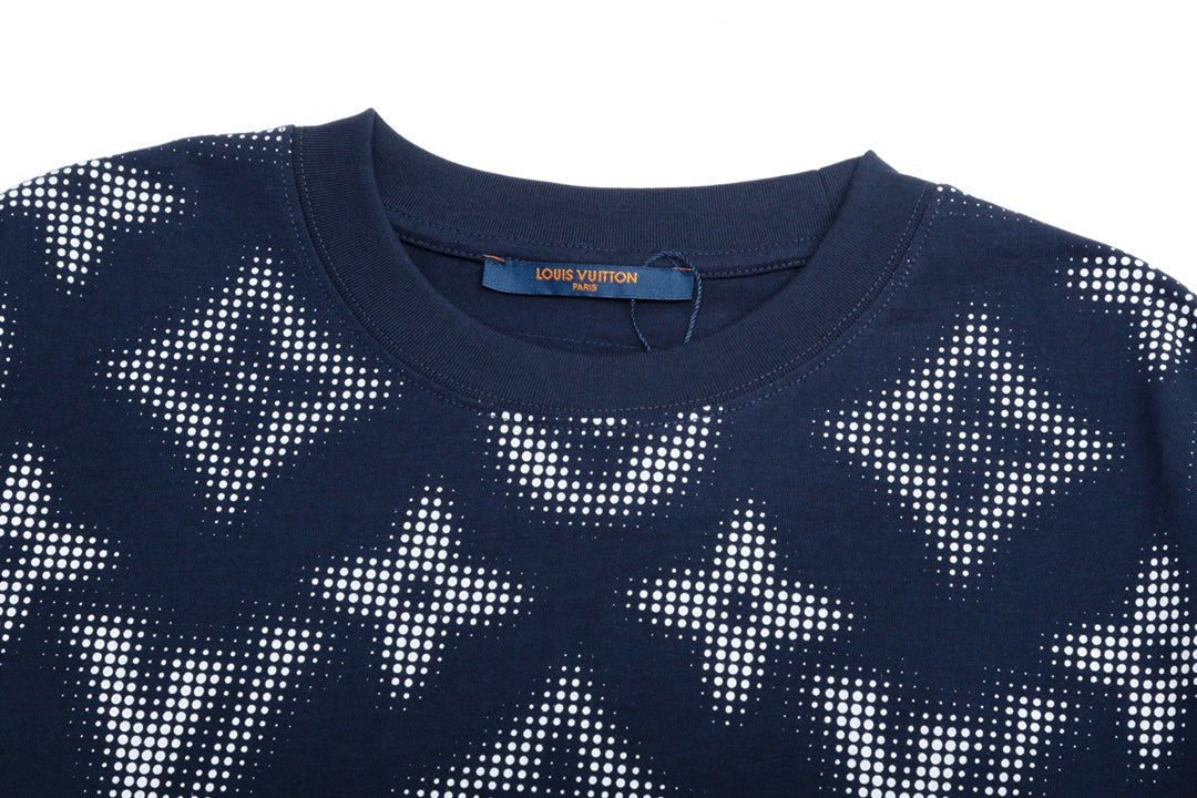 T-Shirt mit Retro-Monogramm-Print