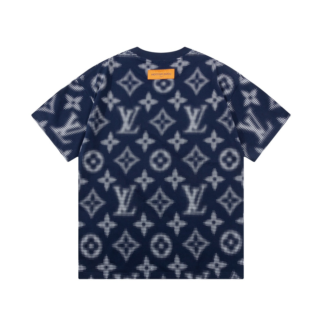 T-Shirt mit Retro-Monogramm-Print