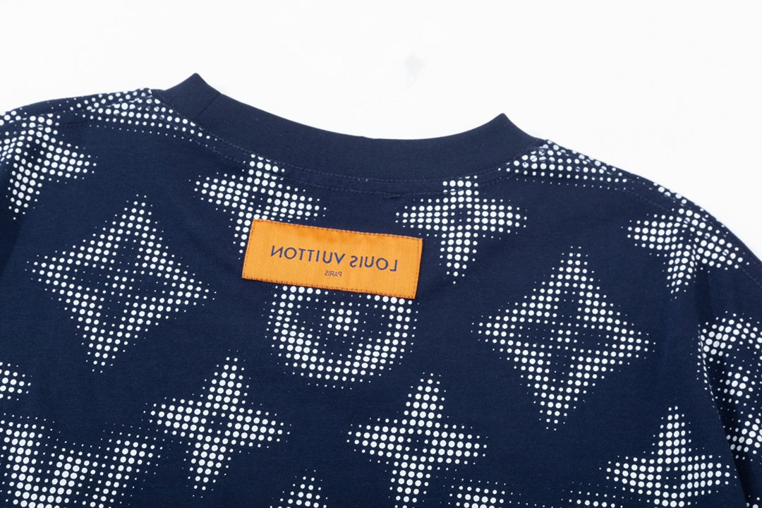 T-Shirt mit Retro-Monogramm-Print